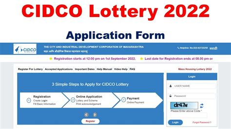 cidco lottery registration 2022.